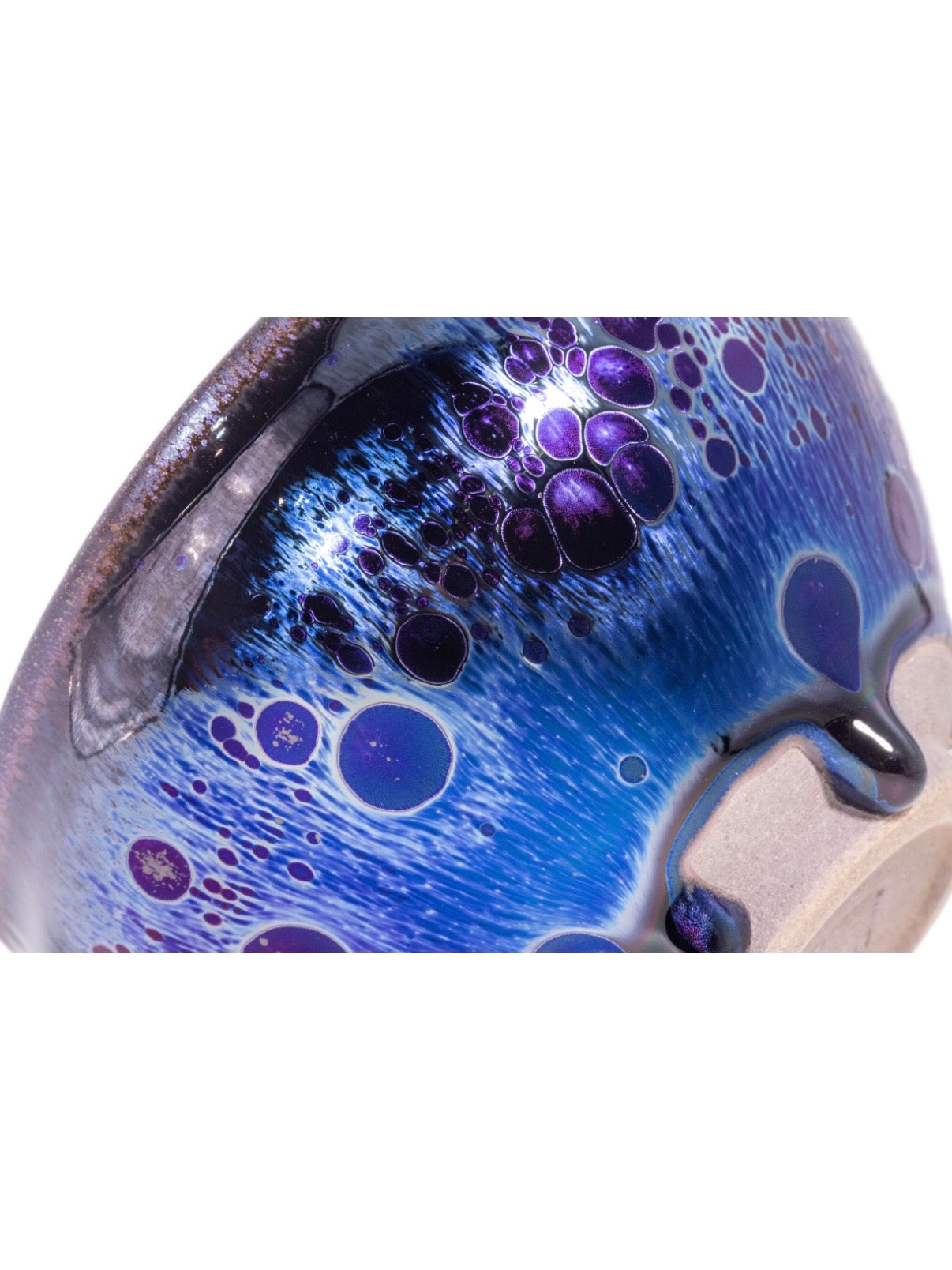 Blue Obsidian Tenmu Bowl - 9.2cm