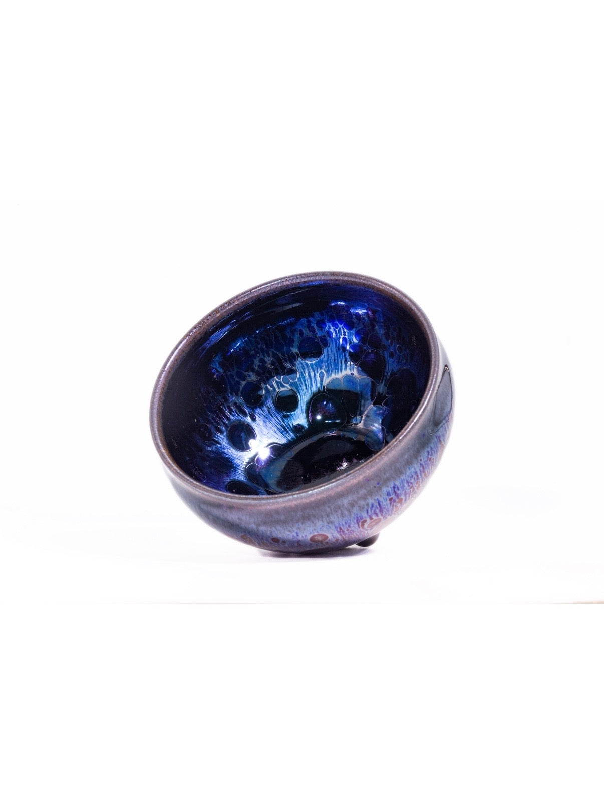 Blue Obsidian Tenmu Bowl - 9.2cm